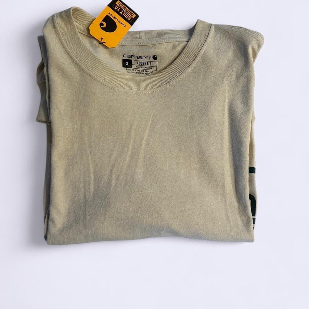 Carhartt Men's Light Tan Long Sleeve Tee